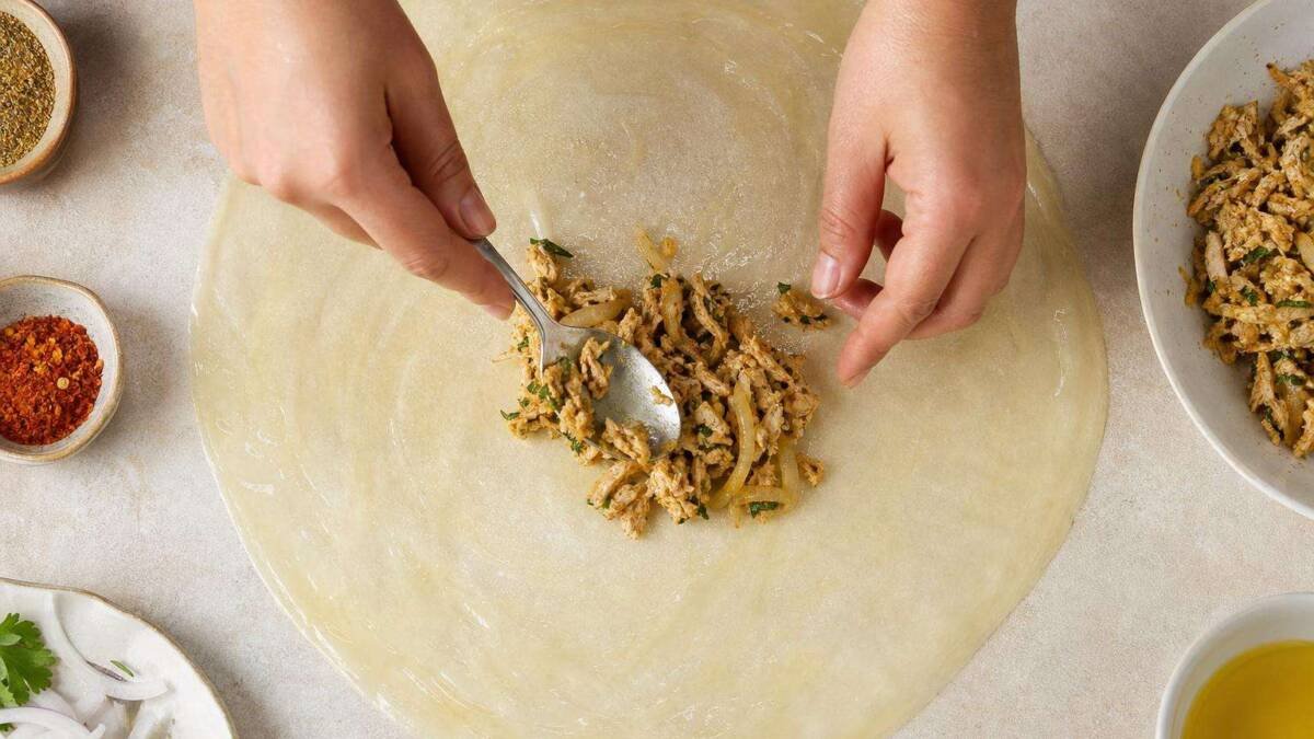 msemen au poulet