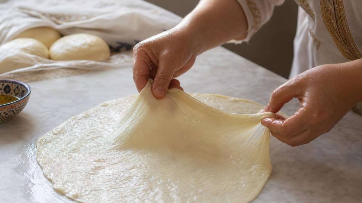 pâte msemen la veille